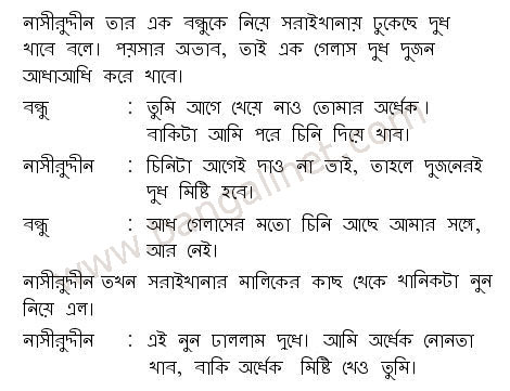 Bengali Jokes Molla Nasiruddin  - Chore